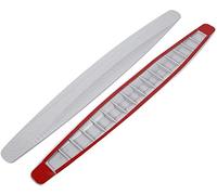 1 Par Fibra De Carbono De Coches Delantero Y Trasero De Parachoques Protector, Universal Rubber Anticollision Car Corner Bumper Guard protector,100% de protección impermeable Fibra de carbono gris)