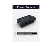 1 Par Gigabit 100/1000M A/B SC Ethernet Conmutador de Fibra Convertidor de Medios Rj45 Transceptor óPtico 20KM Conmutador de Fibra