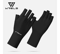 1 par, Guantes WRELS para exteriores, y transpirables, cómodos guantes elásticos de media caña para ciclismo, ideales para actividades al aire libre, pesca y