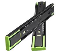 1 Par Guías para Cajones de Cierre Suave de 3 Pliegues, Extensión Completa con Rodamientos de Bolas, 25 a 50 cm Herrajes para Cajones de Gabinetes y Cómodas(16"/400mm)
