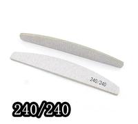 1 par Lima de uñas 100/180, papel de lija grueso y resistente, media luna, lima, accesorios y herramientas para uñas