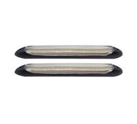 1 Par Luces Circulación Diurna para Ford ST Line Kuga MK3 MK2 MK4 S MAX Focus Puma Fiesta, Fexibles Tiras Luces Impermeable, Luces Indicadoras Giro Dinámicas, Universal 12V