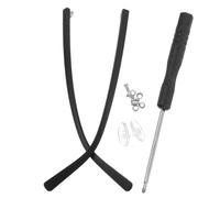 1 Par Patillas de Repuesto para Gafas, Negras, Tr90 | Ajuste Seguro y Cómodo, Uso Personal Ópticas Profesionales, Acabado Mate, Durabilidad Prolongada