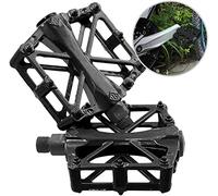 1 par Pedales de Bicicleta de Aluminio ultraligeros, Pedales Planos Antideslizantes de 9/16",Antideslizantes y duraderos para Ciclismo de Carretera. (5 Colores)