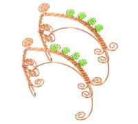 1 Par Pendientes tipo ear cuff su earrings puño joyería del oído manguito del pendiente manguito del oído sin perforación joyas de oreja de niña Earphuff para mujeres aleación