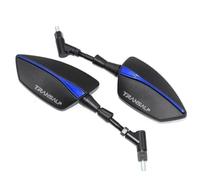 1 par Piezas De Espejo Retrovisor Lateral Giratorio Ajustable Para Motocicleta Para Hon&da XLV 700 TRANSALP XL600V XL650V Espejo lateral trasero(Azul,A)