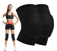 1 Par rodilleras,Rodilleras Voleibol para Niño/Adulto,rodilleras futbol sala portero,Elástica Protector Rodilla para Balonmano Futbol Baloncesto Patinaje Artístico Baile Entrenamiento Pilato-Negro(M)