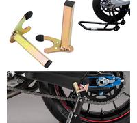 1 Par Soporte de Garra para Motocicleta, Soporte de Motocicleta Delantero Trasero, Montaje Caballete trasero para Motocicleta (Tubo Cuadrado U)