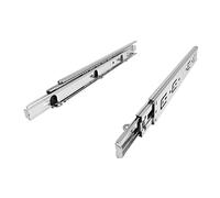 1 par SOTECH Guías de Extensión Completa KV4-45-H45-L700-NF con Escuadra de Soporte (Longitud 700 mm empujada/Capacidad de carga 45 kg) Riel telescópico Extracciónes completas