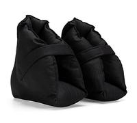 1 par Taloneras Antiescaras, Suave Cómodos Cojín Elevador De Pies Antiescaras Para Protección De Pies Y Talones, Pacientes Postrados En Cama Almohada Para Pies Antiescaras,Black