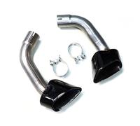 1 Par Tubos Escape Coche Silenciador Acero Inoxidable 304 Accesorios Boquilla Tubo Escape Para BMW X5 E70 E70 2008-2013(Black Exhaust)