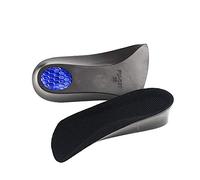 1 Par Unisex Creciente Ortopedia Media Plantilla Almohadilla Altura Cojín Taller Hombre Calzado Femenino Zapatos Altura Cojín Taller (M,Negro)