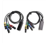 1 par XLR de 4 canales y 3 pines para conexi?n multired de escenario y estudio