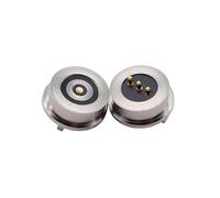 1 pares 3Pin-A Circular Conector de pin Pogo magnético,12V 3A Macho+hembra toma de carga carga muelle imán Pogo Pin toma de alimentación (3P-A)