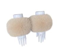 1 pares de puños de piel de piel,Señoras Pulso Calentador de Piel Puños Calentadores de Muñeca Guantes Mujeres Suave Piel Sintética Muñeca Guantes Calentadores para Suéter Abrigo Chaleco Chaquetas