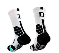 1 pares/lotProfessional Collocation 0-9 números calcetines de baloncesto gruesos calcetines deportivos antideslizantes duraderos monopatín toalla inferior calcetines