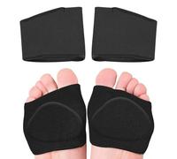 1 pares plantillas ortopédicas transpirables color negro,metatarsian - almohadillas para manguito,para aliviar metatarsalgie callo y otros dolores de pie, almohadillas metatarsianas,XL
