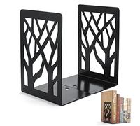 1 Pares Sujetalibros, Sujeta Libros de Metal Soporte Libros Antideslizante Extremos de Libro para Libros Pesados, Organizador Libros para Infantil, Oficina, Escuelas(Negro)