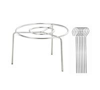 1 parrilla de acero inoxidable y 7 brochetas para barbacoa de acero inoxidable, accesorios Ninja af400eu accesorios SL400EU Double Stack XL y Air Fryer Accessories