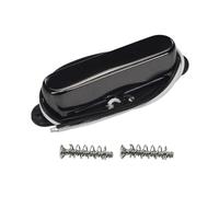 1 pastilla de bobina simple Alnico 5 for mástil de guitarra eléctrica TL, opción de colores cromado, dorado y negro.(Schwarz)