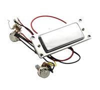 1 pastilla de guitarra Humbucker cerrada de doble bobina precableada con control de volumen y tono cromado