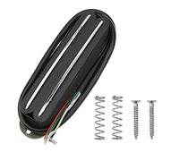 1 pastilla Humbucker de doble bobina para guitarra eléctrica Yootones compatible con Fender, Stratocaster, Squier Telecaster (negro)