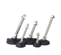 1 Pata de Torno Ajustable con Junta Universal 304, diámetro 40/50 mm, Patas niveladoras Rosca, Base giratoria, articuladas Patas Regulables para Muebles(D50xM12x100)