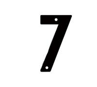 1 PC 3 Pulgadas Letra Decoración De Pared Con Números Carteles Metal Puerta Letras(7)