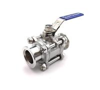1 Pc 304SS KF Vacuum Ball Valve 3-Piece Manual KF16 KF25 KF40 KF50(DN32)