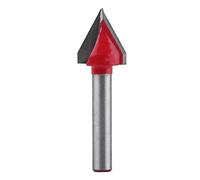 1 Pc 3D En Acier Au Tungstène À Bois CNC Routeur Peu Sharp V-Groove Outil De Coupe Fraise En Fin 60/90/120/150 Degré 6mm Arbre(6*16mm*60°)