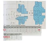 1 PC 4-Jaw K02-63/M14 Manual de Autocéntico Almohada Giratoria, Compacta y Precisa para Carpintería para Carpintería
