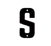 1 PC 4 Pulgadas Letra Decoración De Pared Con Números Carteles Metal Puerta Letras(S)