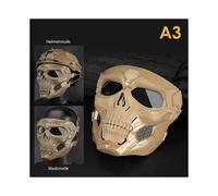 (1 Pc, A3) Halloween Mask Party Game Skull Tactical Gear Helmet Available