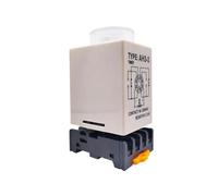 1 PC AH3-2 Temporizador de retardo al encendido AH3-3 Relé temporizado AC universal for punto grueso Rango de ajuste del tiempo 1S/5S/10S/30S/60S/5M/10M/30M(AC220V,AH3-3 0-6Seconds)