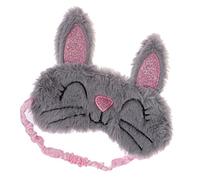 1 Pc Antifaz De Conejo De Peluche Cubierta De Ojo De Dibujos Animados Sombra De Ojos De Viaje Venda De Peluche Conejo Con Los Ojos Vendados Niño Felpa Animal