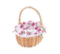 1 Pc Beautiful Fruit Holder Wicker Storage Box Hand-woven Flower Basket (S)