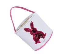 1 Pc Bolsa De Regalo De Conejo Bolsa De Fiesta De Pascua Decoración De Pascua Canasta Festiva Adorable Cesta De Conejo Canasta De Dulces De Pascua Para Niños Algodón Bordado Envase