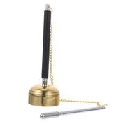 1 Pc carillón telescópico accesorio budista utensilio ritual budista zen flexible buddha studio yoga accesorios instrumento del templo utensilio de pescado de madera latón Silver BESTonZON