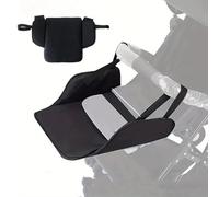1 PC Carroller Foot REST 12x14in Footrensor de extensión del cochecito de bebé ajustable con hebilla para el accesorio de soporte del pie