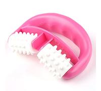 1 PC manual de manejo redondo Mandeador muscular Roller masajeador Rollador de celulitis para las piernas Brazo de espalda alivio del dolor muscular y la herramienta de relajación muscular (rosa), ro