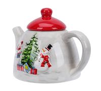 1 Pc Servilletero De Cerámica Tetera De Té Jarra Cerámica Cafetera Porcelana Navideña Olla Leche Navideña Jarra Agua Teteras Vacaciones Pava Hojas Sueltas Navidad