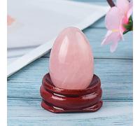 1 PC sin perforar natural rosa cuarzo Yoni huevo jade huevo bola de cristal pelvis Kegel ejercicio apretando esfera, 30x20mm