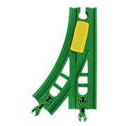 1 PC Switch Pista de Madera Train Train Fail Station Accessing Switch Curred Pistas de expansión Compatible con Todas Las Principales Marcas clásicas de Pasatiempos de Tren de Juguetes (B) PIS