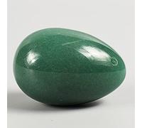 1 PC Tamaño grande 45 * 30 mm Huevo de jade Cuidado de la salud Masaje de huevo de cristal Relajación Yoni Huevo para los músculos del suelo pélvico Ejercicio, aventurina verde