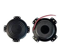 1 PC transductor táctil Mini agitador de Bajos 4 ohmios agitador de música Altavoz de vibración de Graves Negro(Black 4Ohm-2PC)