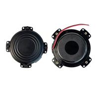 1 PC transductor táctil Mini agitador de Bajos 4 ohmios agitador de música Altavoz de vibración de Graves Negro(Black 4Ohm-1PC)