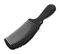 1 Pc tubo de raspado de cuerno cabello peine cepillo de pelo cepillo de masaje del cuero cabelludo desteñir brocha de afeitar cuernos Black Genérico