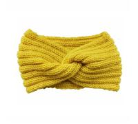 1 PC Vintage Knitted Twisted Hairband, Warm And Stylish For Autumn And Winter, Perfect For Daily Street Wear(Yellow)