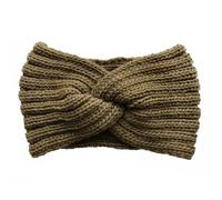 1 PC Vintage Knitted Twisted Hairband, Warm And Stylish For Autumn And Winter, Perfect For Daily Street Wear(Khaki)