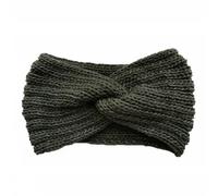 1 PC Vintage Knitted Twisted Hairband, Warm And Stylish For Autumn And Winter, Perfect For Daily Street Wear(Dark Gray)
